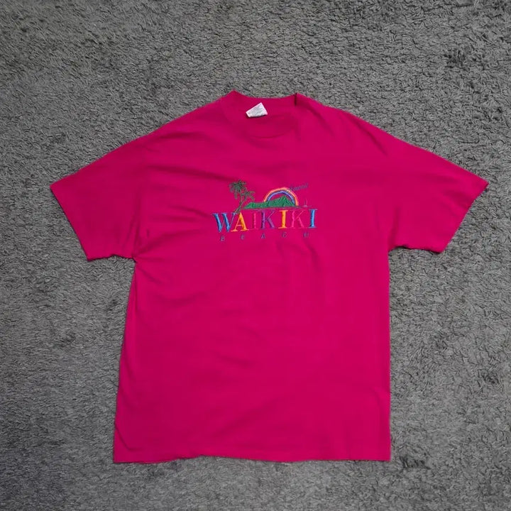[BUNJANG] Hanes 90s USA Made Hawaii Embroidered T-Shirt XL / 90s 하와이 헤인즈 made in usa 반팔 티셔츠 미제 미국 빈티지