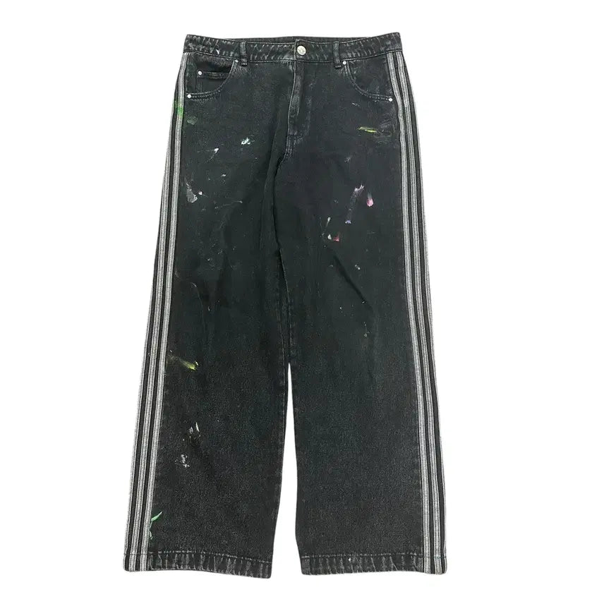 [BUNJANG] Adidas Firebird Wide Denim Pants / 아디다스 파이어버드 와이드 데님팬츠
