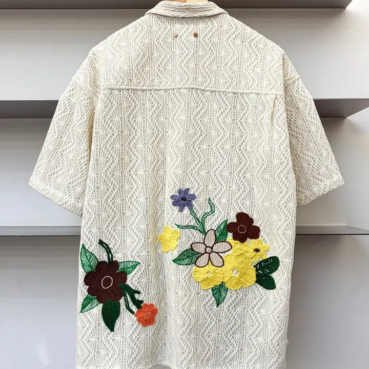 [BUNJANG] Andersson Bell 22SS Flower Embroidery Shirt / 앤더슨벨 22SS 플라워 자수 셔츠