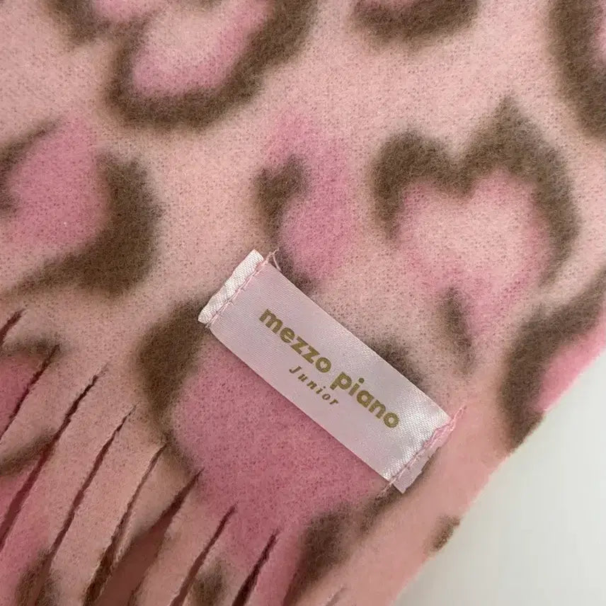 [BUNJANG] Mezzo Piano Pink Leopard Muffler / 메조피아노 핑크 호피 머플러 목도리 ㅣ 갸루 히메 오네 짜잔씨 착용템!