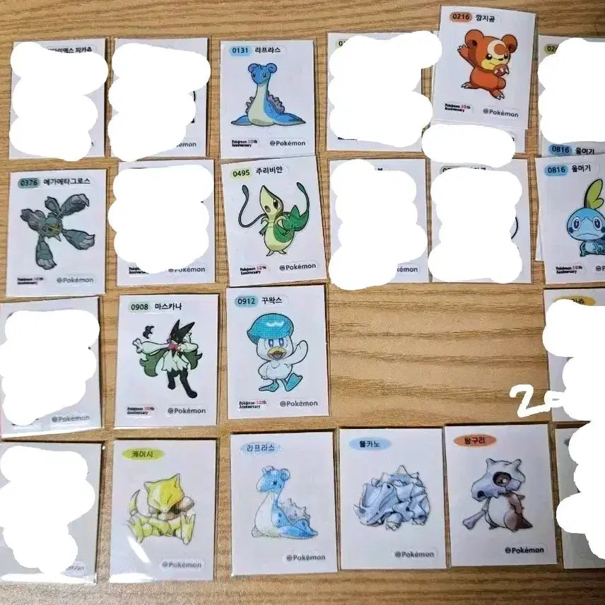 [BUNJANG] Pokemon 30th Anniversary Sticker Set / 포켓몬 30주년 띠부씰