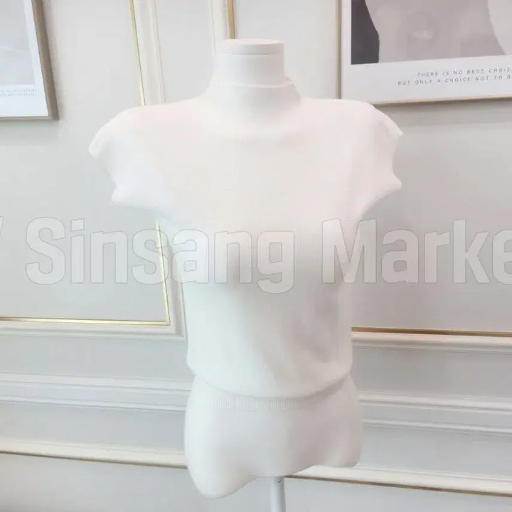 [BUNJANG] Basic Daily Short Sleeve Knit Top / [빠른발송] 소량바바캡소매 제작 니트 하이넥 반목 폴라 기본 데일리 반팔