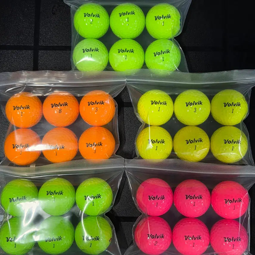 [BUNJANG] Volvik Vista4 A-Grade 4-Piece Color Used Golf Balls - 30 Balls / 볼빅 비스타4 A급 4피스 컬러 로스트볼 30구 중고골프공 -무료배송-