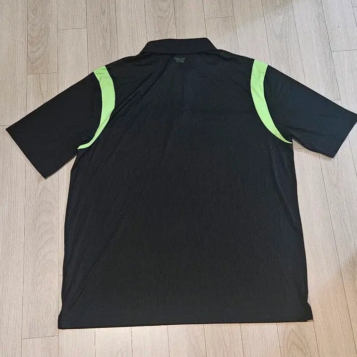 [BUNJANG] PXG Golf Wear Short Sleeve Polo Shirt Black Lime Size 115 / PXG 골프웨어 반팔 카라티셔츠 블랙 라임 115 가슴단면 66