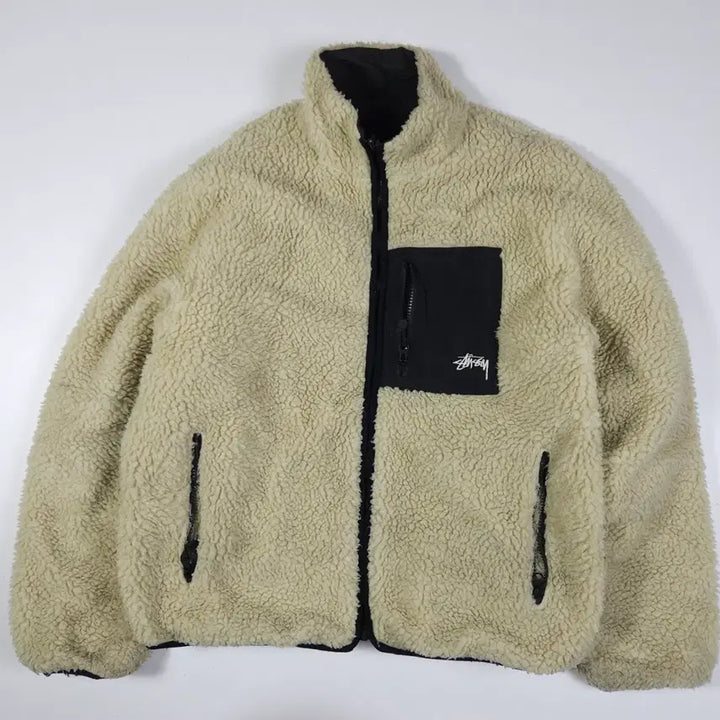 [BUNJANG] Stussy 8 Ball Reversible Fleece Jacket / 스투시 8볼 양면 후리스 자켓 [M]