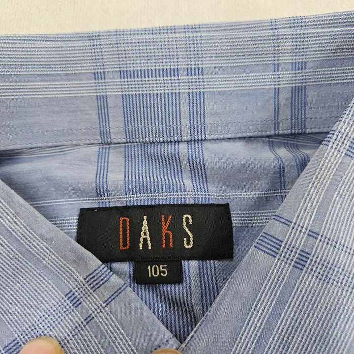 [BUNJANG] Daks Blue Check Shirt / 105 닥스 블루 체크 셔츠 남방 0619Y2