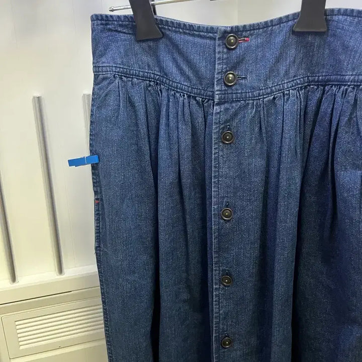 [BUNJANG] Ines Denim Flare Long Skirt / 이네스~ 여름데님플레어스커트