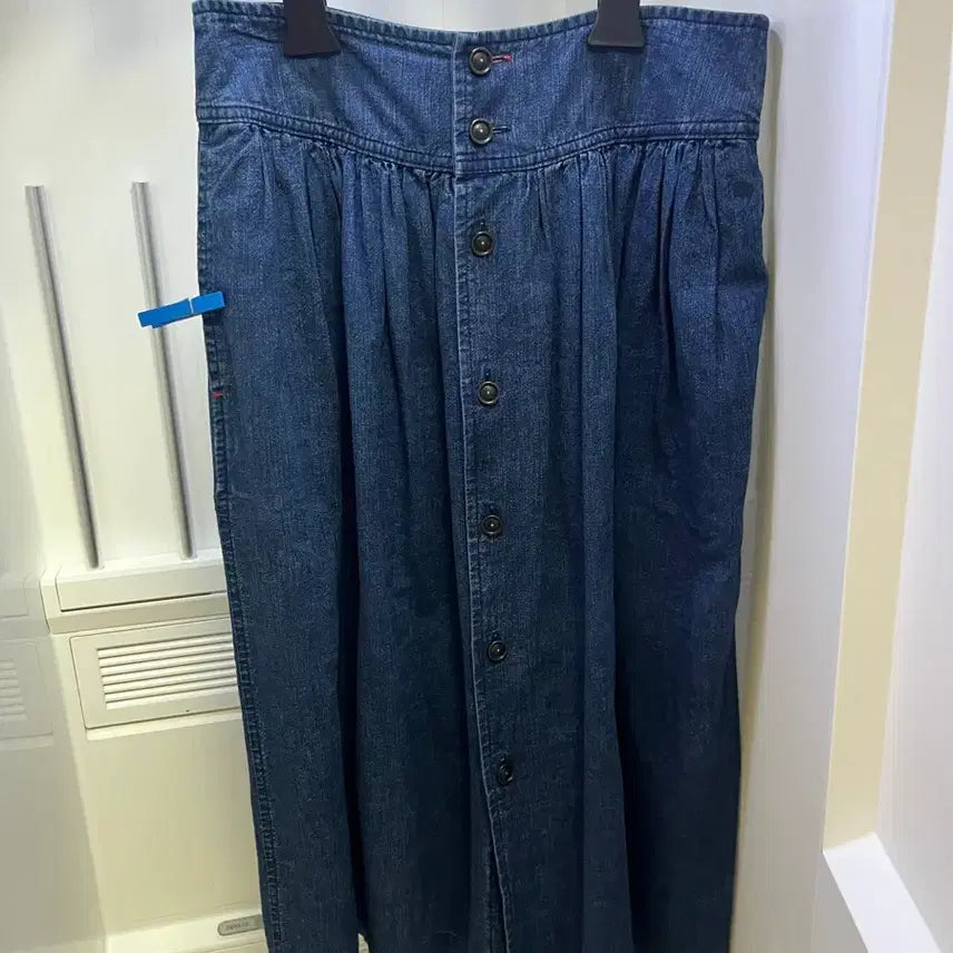 [BUNJANG] Ines Denim Flare Long Skirt / 이네스~ 여름데님플레어스커트