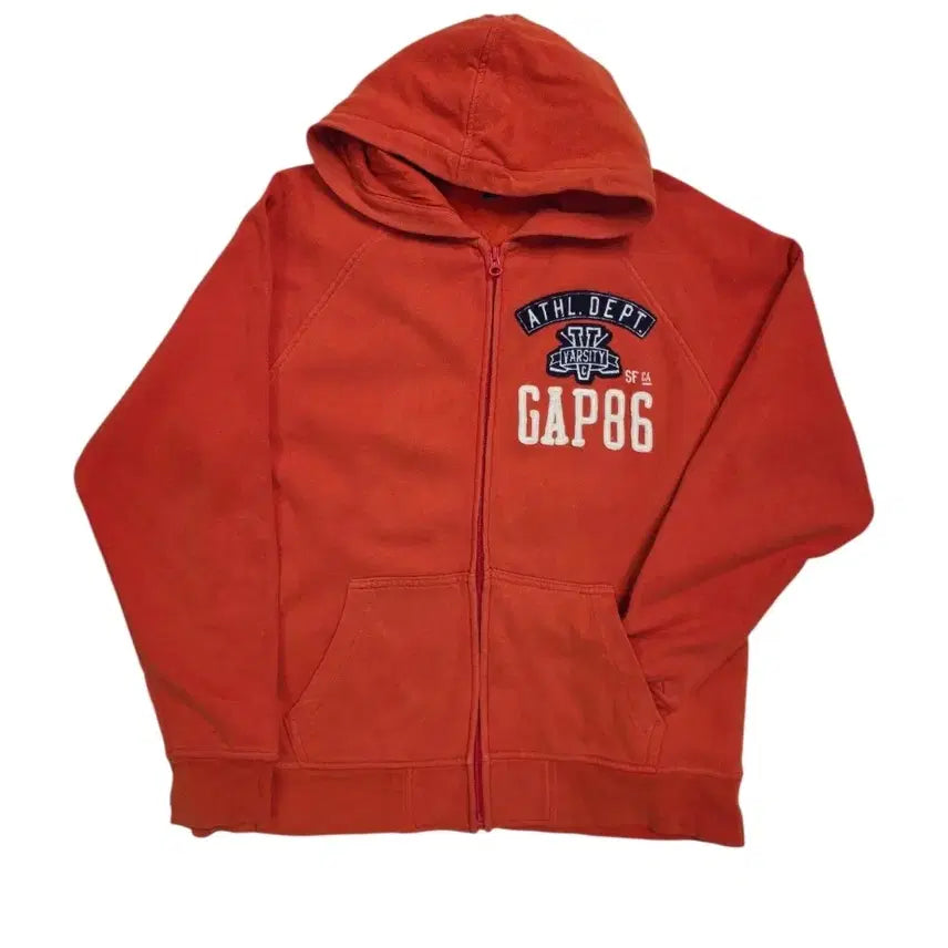 [BUNJANG] GAP Kids Orange Zip-Up Hoodie (Size 160/14-15) / [프립]160(14-15)/갭 후드 집업 오렌지