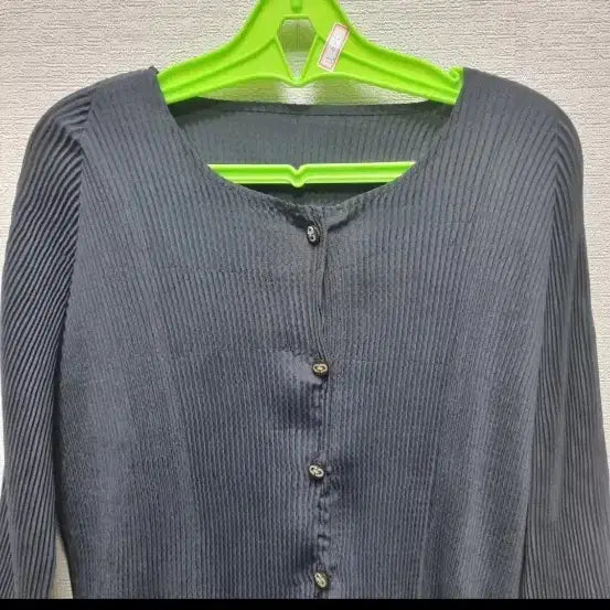 [BUNJANG] Pleated Black Lace Cardigan / u005 플리츠 블랙 레이스 카디건