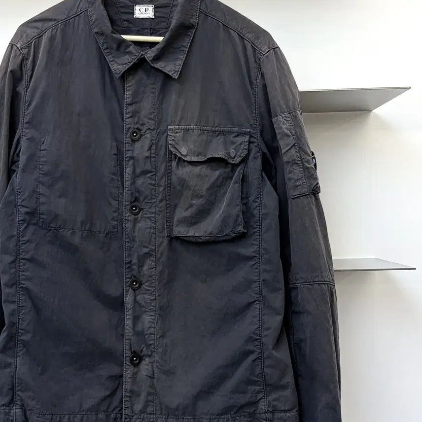 [BUNJANG] CP Company Faded Pocket Lens Overshirt / 씨피컴퍼니 페이드 포켓 렌즈 오버셔츠