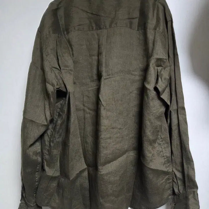 [BUNJANG] Blank Room French Linen Shirt Olive Size 3 / 블랭크룸 프렌치 린넨 셔츠 올리브 3사이즈
