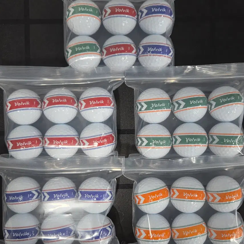 [BUNJANG] Volvik Hypersonic V12 A-Grade 3-Piece 30-Ball Lost Golf Ball Set / 볼빅 하이퍼소닉v12 A급 3피스 360퍼팅라인 로스트볼 30구 골프공