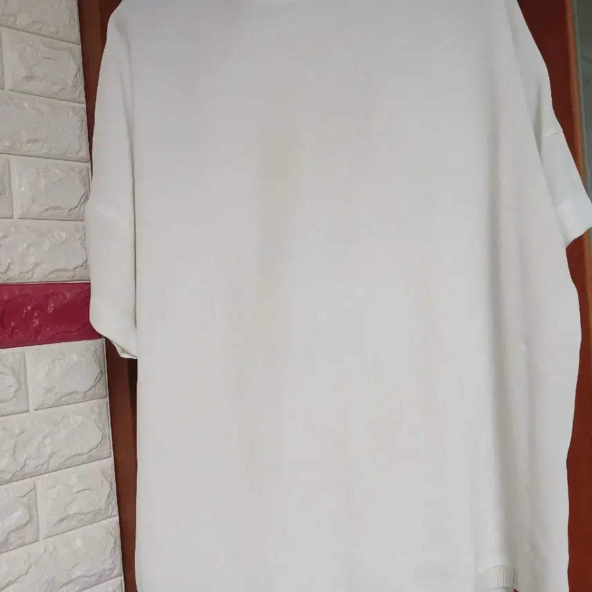 [BUNJANG] White Basic Short-Sleeve Knit Top Size 88 / 흰색 기본 반팔 니트 88사이즈
