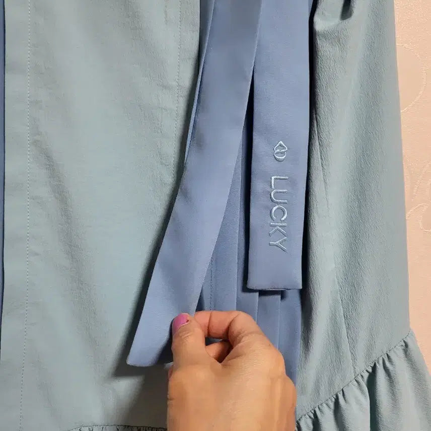 [BUNJANG] Lucky Chouette Ribbon Detail Midi Dress / 럭키슈에뜨  원피스