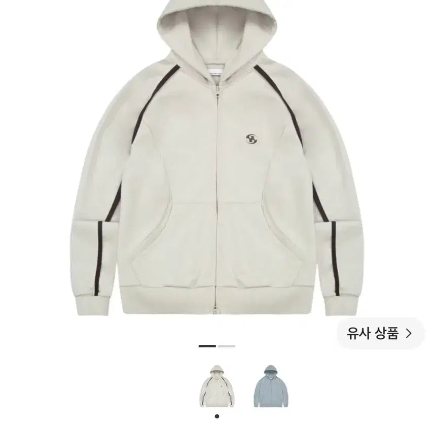 [BUNJANG] Sansan Gear 22FW Two-Way Hooded Zip-Up Beige / 산산기어 22FW 투웨이 후드 집업 베이지