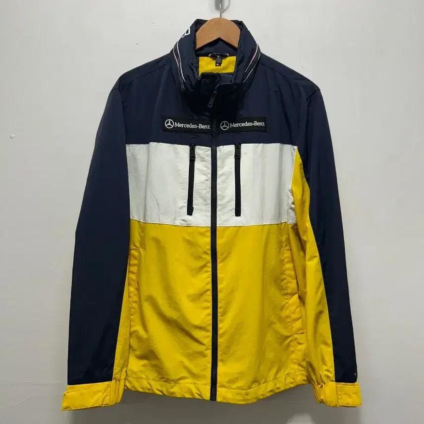 [BUNJANG] Tommy Hilfiger x Mercedes-Benz Windbreaker Jumper Yellow Size 95 / 타미힐피거 벤츠 바람막이 점퍼 옐로우95사이즈