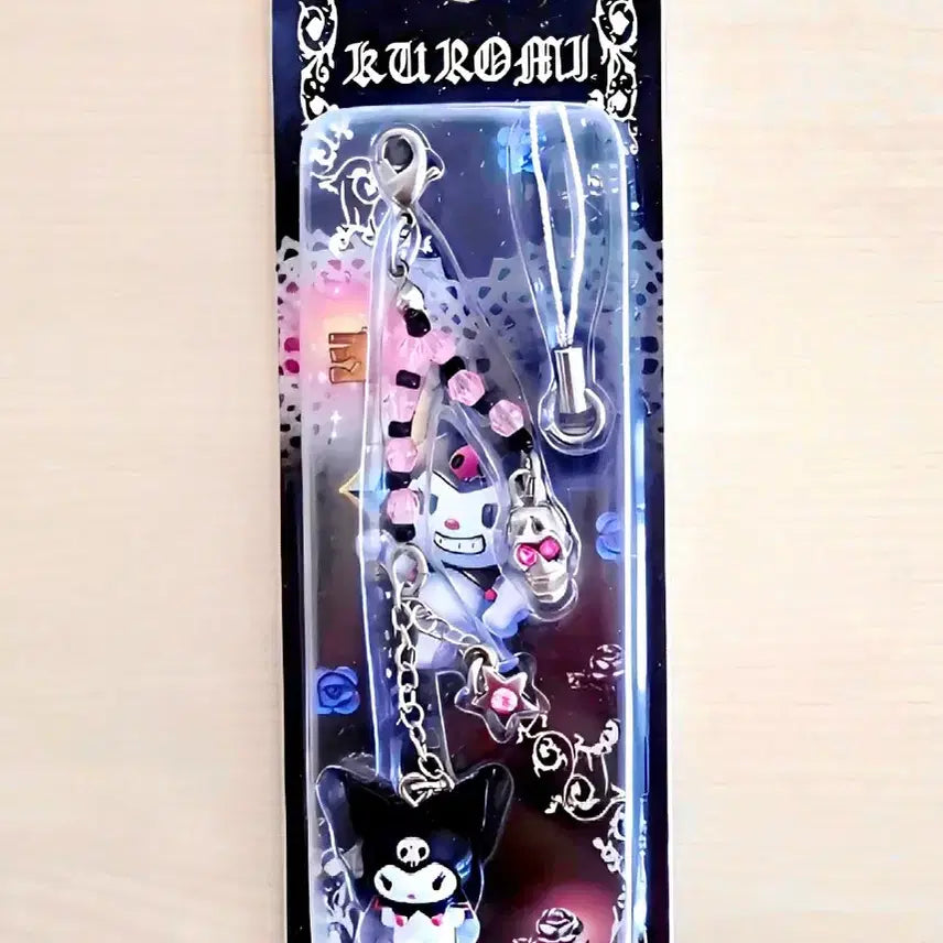 [BUNJANG] Kuromi Beaded Strap (Classic) / 쿠로미 스트랩, 고전 쿠로미, 비즈 쿠로미 스트랩
