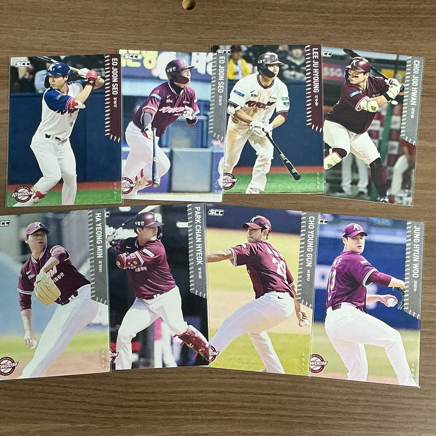 [BUNJANG] Kiwoom Heroes 2026 KBO Card Bundle Set (8 Cards) / 2026 KBO 카드 키움 히어로즈 노말 8장 일괄