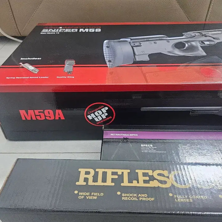 [BUNJANG] ACCOMPETITION SNIPER M59 Airsoft Rifle / ACCOMPETITION SNIPER M59 에어소프트건 + RIFLES
