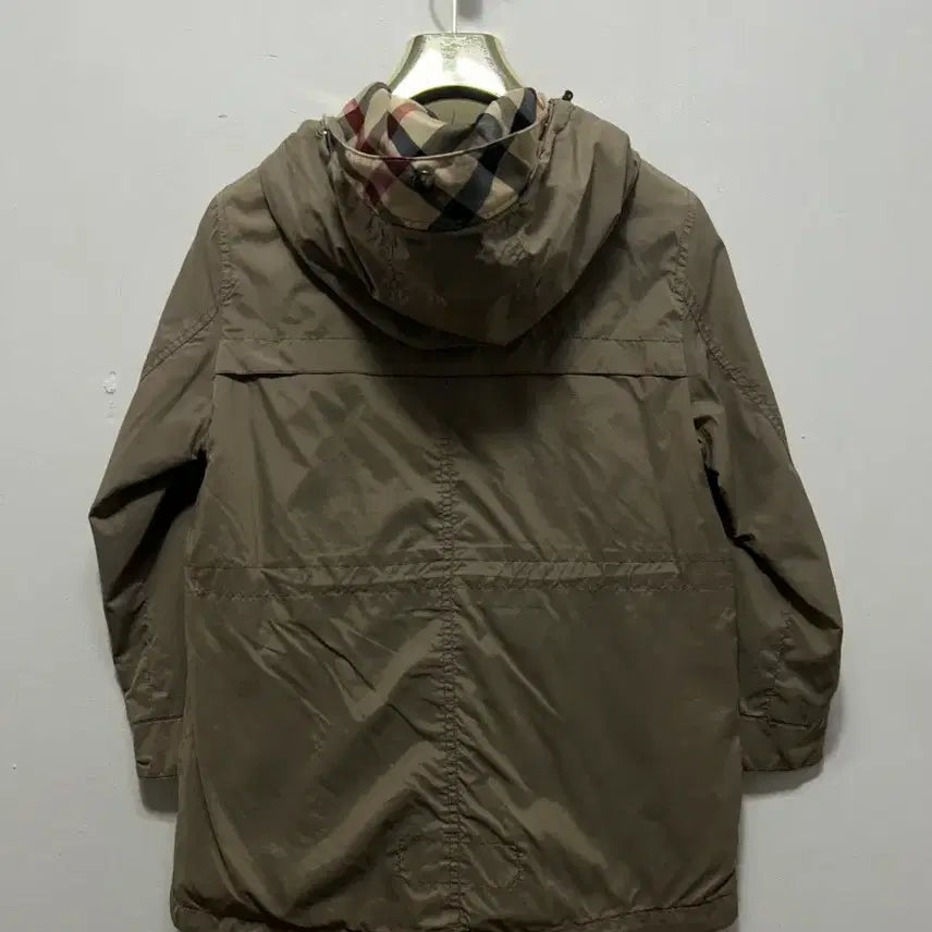 [BUNJANG] Daks Check Hooded Jumper Beige Kids Size 120 / 닥스 체크 후드 점퍼 베이지 키즈 120사이즈
