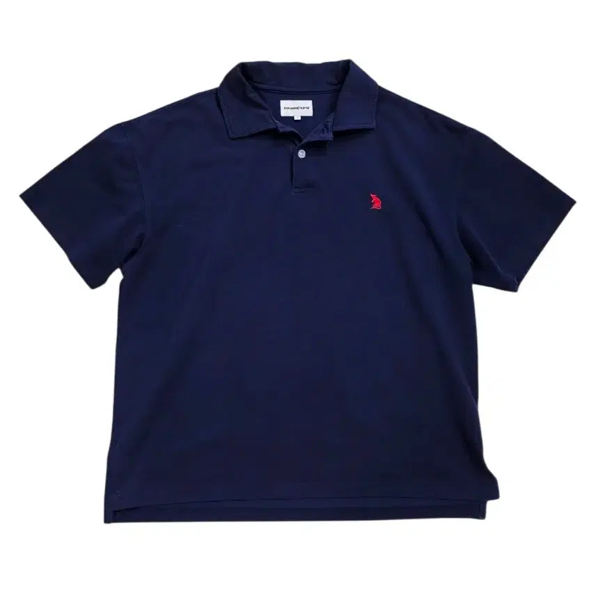 [BUNJANG] Espionage Caravan Short Sleeve T-shirt Navy M / [프립]M/에스피오나지 카라반팔티 네이비