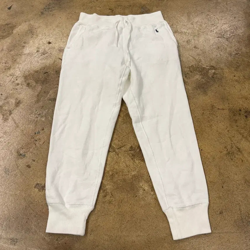 [BUNJANG] Polo Ralph Lauren White Jogger Pants / [정품/S] 폴로 랄프로렌 화이트 조거팬츠
