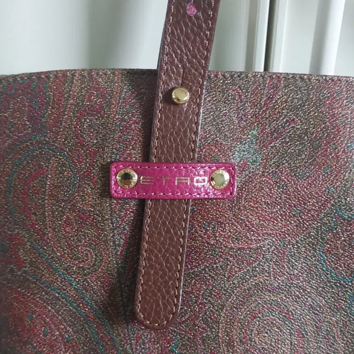 [BUNJANG] Etro Paisley Tote Bag Pink Brown / 에트로 페이즐리 토트백 핑크 브라운