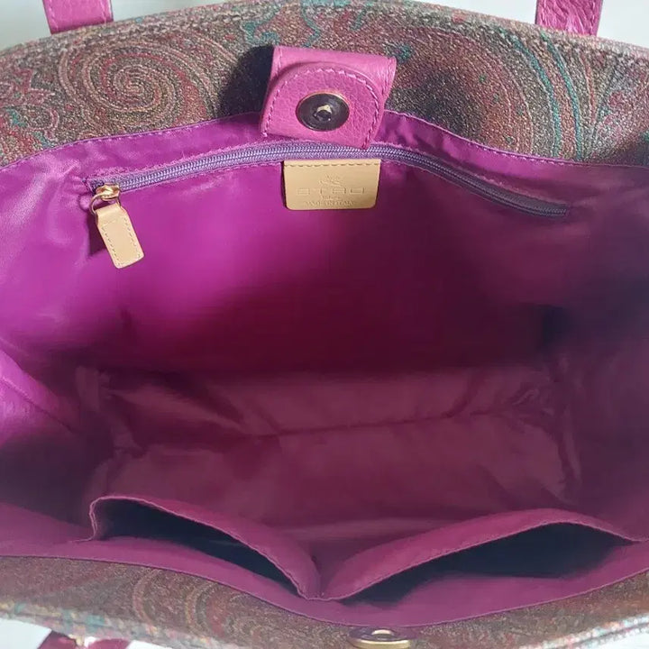 [BUNJANG] Etro Paisley Tote Bag Pink Brown / 에트로 페이즐리 토트백 핑크 브라운