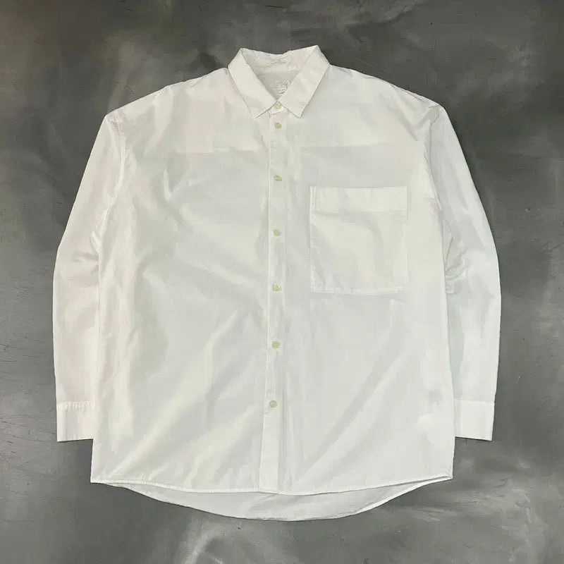 [BUNJANG] COS Big Pocket White Shirt / 코스 빅포켓 화이트 셔츠 y18145