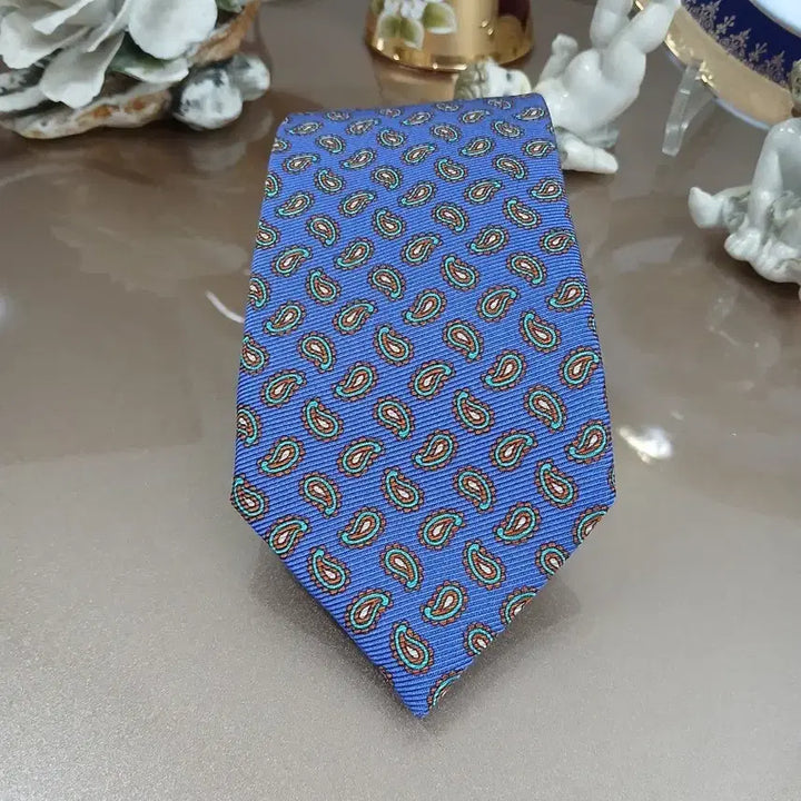 [BUNJANG] Etro Paisley Pattern Silk Necktie / 이태리명품 ETRO 에트로 페이즐리 패턴 실크넥타이