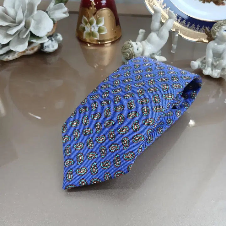 [BUNJANG] Etro Paisley Pattern Silk Necktie / 이태리명품 ETRO 에트로 페이즐리 패턴 실크넥타이