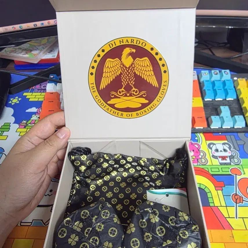 [BUNJANG] Dinado Boxing Hand Wraps (Black &amp; Gold, White &amp; Gold) / 디나르도 복싱 글러브 핸드랩5M(블랙&amp;골드, 화이트&amp;골드)
