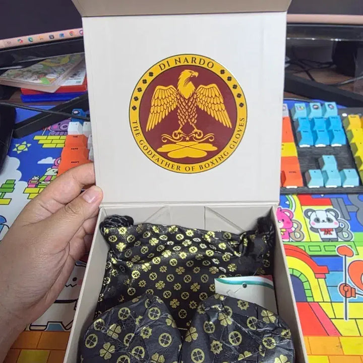 [BUNJANG] Dinado Boxing Hand Wraps (Black &amp; Gold, White &amp; Gold) / 디나르도 복싱 글러브 핸드랩5M(블랙&amp;골드, 화이트&amp;골드)