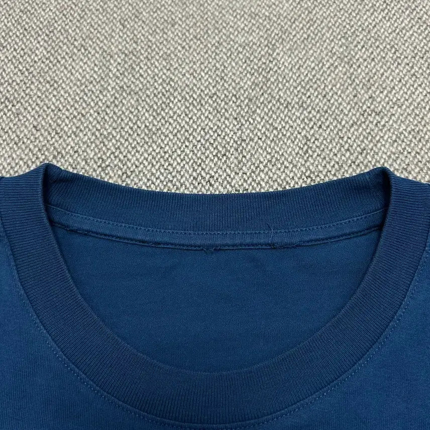 [BUNJANG] Acne Studios Emoji Face Logo T-Shirt Teal Medium / 아크네 이모지 페이스로고 청록 반팔(M)