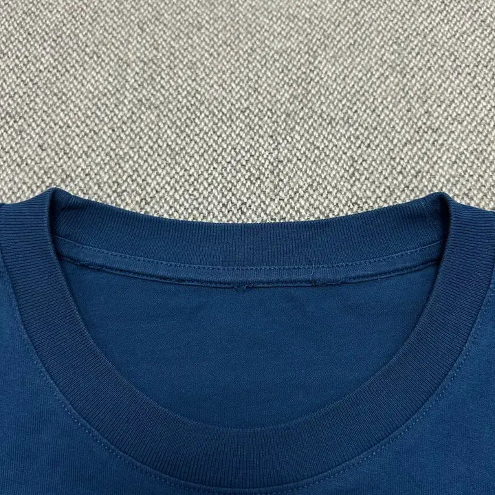 [BUNJANG] Acne Studios Emoji Face Logo T-Shirt Teal Medium / 아크네 이모지 페이스로고 청록 반팔(M)