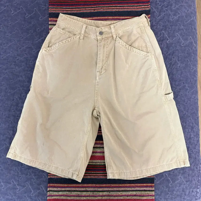 [BUNJANG] Carpenter Shorts Beige / 리  카펜터 쇼츠 베이지