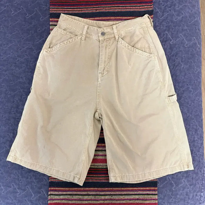 [BUNJANG] Carpenter Shorts Beige / 리  카펜터 쇼츠 베이지
