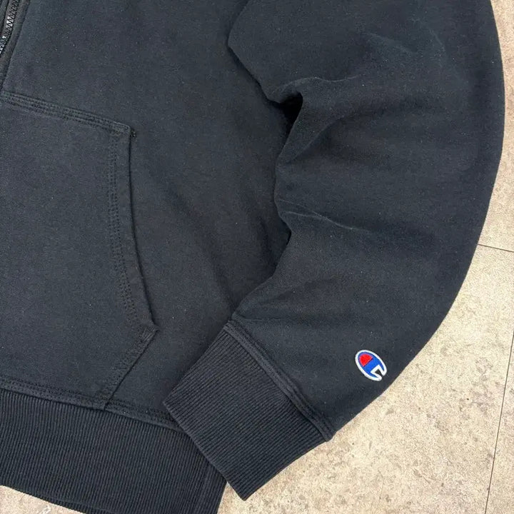 [BUNJANG] Champion Black Zip-Up Hoodie / 챔피온 후드집업 블랙 