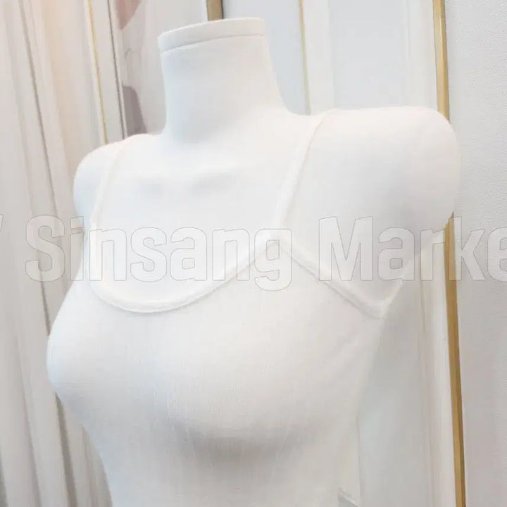 [BUNJANG] Ribbed Knit Cropped Mini Tank Top / [빠른발송] 미니끈나시 크롭 골지 니트 섹시 기본