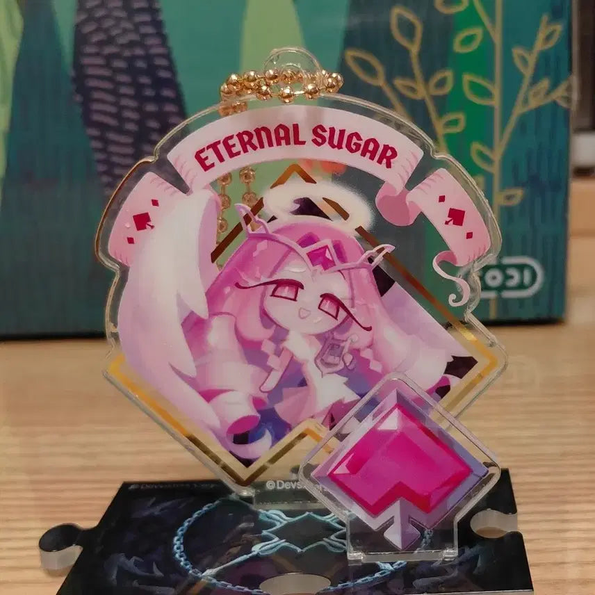 [BUNJANG] Cookie Run Kingdom Beast Acrylic Stand Keyring Set (3 Types) / 쿠키런 킹덤 비스트 아크릴 스탠드 키링 3종 (쉐밀,이슈,미플)