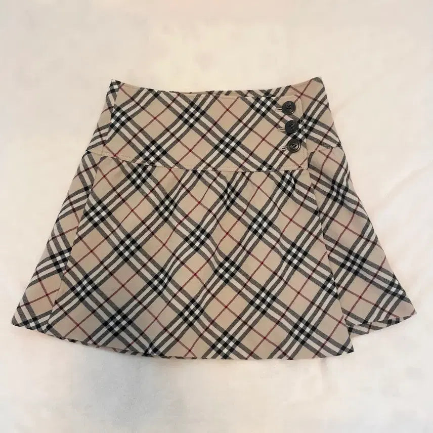 [BUNJANG] Burberry Blue Label Wrap Skirt Nova Check Mini Midi Beige Brown / 버버리 블루라벨 랩 스커트 /빈티지 미니 미디 노바체크 베이지 브라운