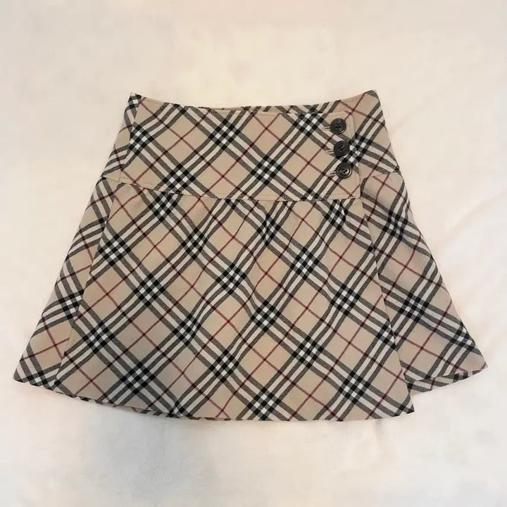 [BUNJANG] Burberry Blue Label Wrap Skirt Nova Check Mini Midi Beige Brown / 버버리 블루라벨 랩 스커트 /빈티지 미니 미디 노바체크 베이지 브라운