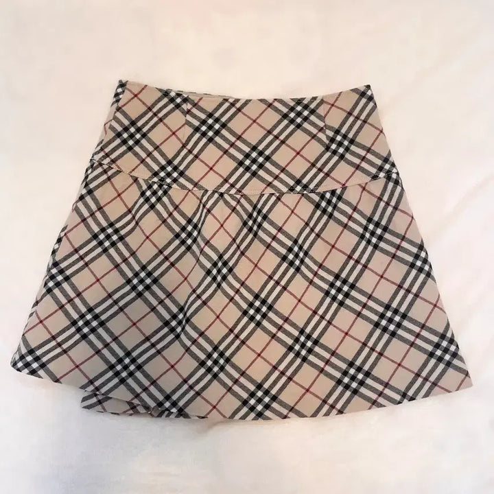 [BUNJANG] Burberry Blue Label Wrap Skirt Nova Check Mini Midi Beige Brown / 버버리 블루라벨 랩 스커트 /빈티지 미니 미디 노바체크 베이지 브라운