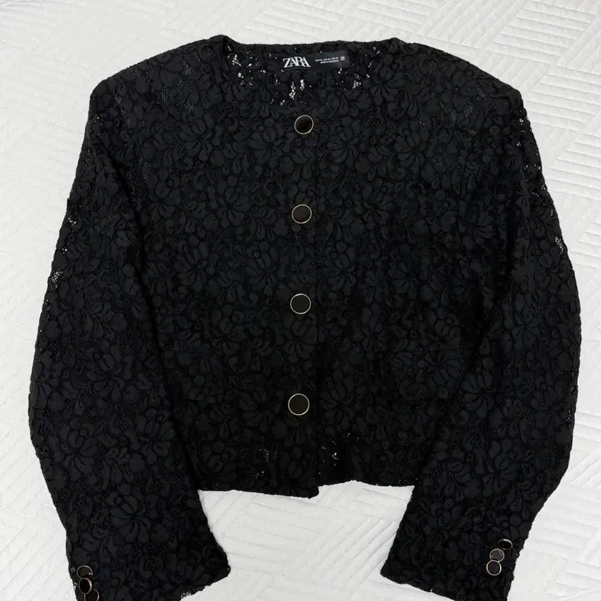 [BUNJANG] Zara Sheer Lace Jacket / 자라 시스루 레이스 자켓