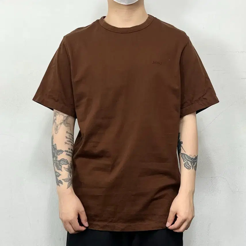 [BUNJANG] Juun.J Graphic Printing Short Sleeve Brown / 준지 그래픽 프린팅 반팔 브라운