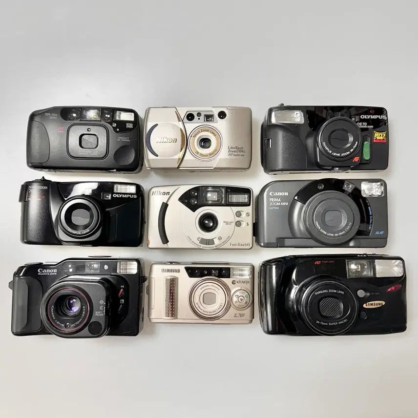 [BUNJANG] 9 Film Cameras (Display/Parts Only) / [디피용 / 부품용] 필름카메라 필카9대