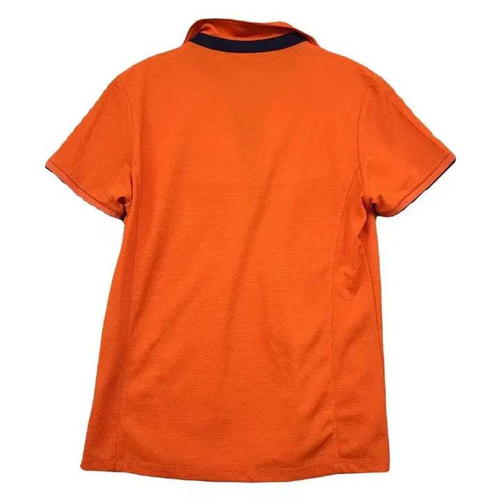 [BUNJANG] The North Face Orange Functional Half-Sleeve Polo T-Shirt / 노스페이스 오렌지 기능성 반팔 카라티 90 (L)