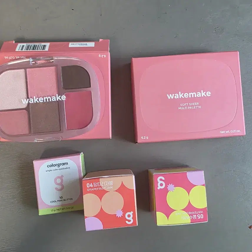 [BUNJANG] WAKEMAKE Soft Sheer Multi Palette Shadow No. 10 Joyful Pink / 웨이크 메이크 소프트 쉬어 멀티 팔레트 섀도우 10호 조이풀 핑크