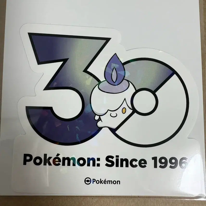 [BUNJANG] Pokemon 30th Anniversary Logo Sticker Bulkyemi / 포켓몬 30주년 로고 스티커 불켜미